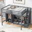 Structure de lit mezzanine avec garde-robe-2003023073