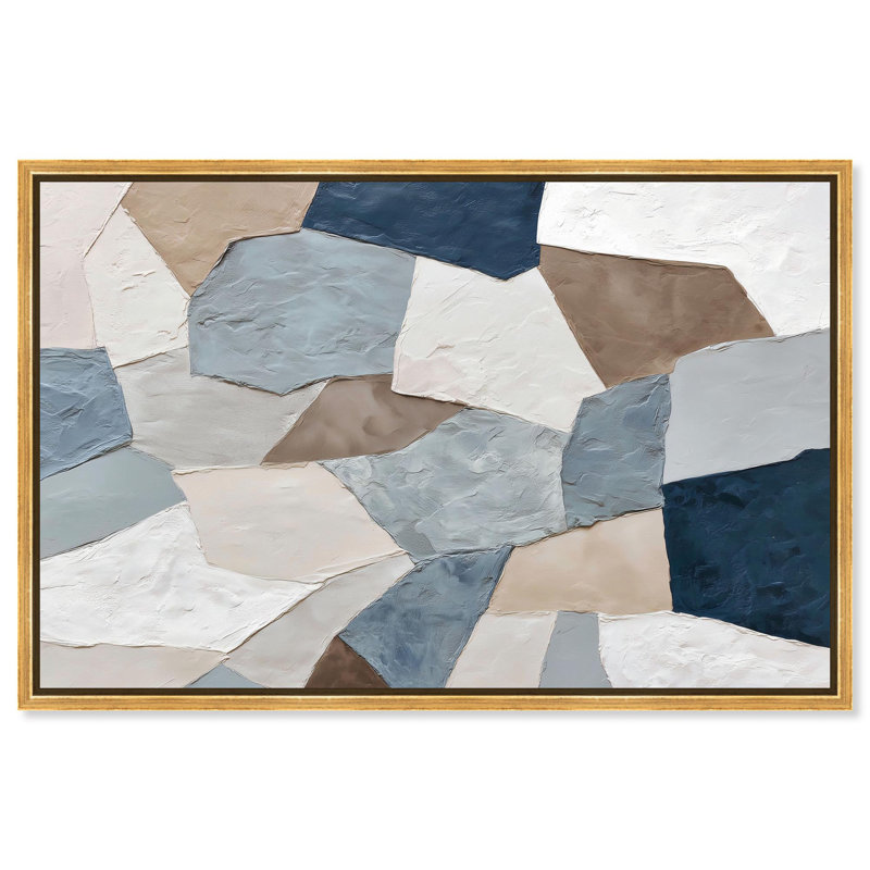 "Composition of Solids I", reproduction d'art sur toile par Art Remedy, H 36 po x l 24 po, Cadre doré