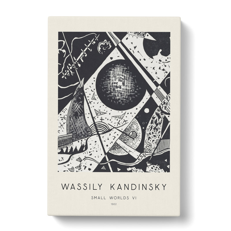 Small Worlds VI Print by Wassily Kandinsky - Wrapped Canvas, 50cm H x 35cm W x 3cm D