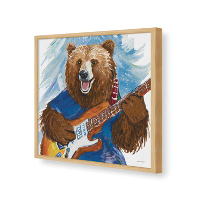 «Rock and Roll Bear» par Seven Trees Design, reproduction d'art