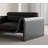 Modern Black Leather Armchair with Sculptural Frame – Italian Minimalist Design for Living Room, Office or Boutique