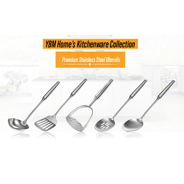 5 Piece 13 Long Stainless Steel Kitchen Tool Set