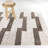 Giovanni Cream Modern Striped Area Rug-1241344972