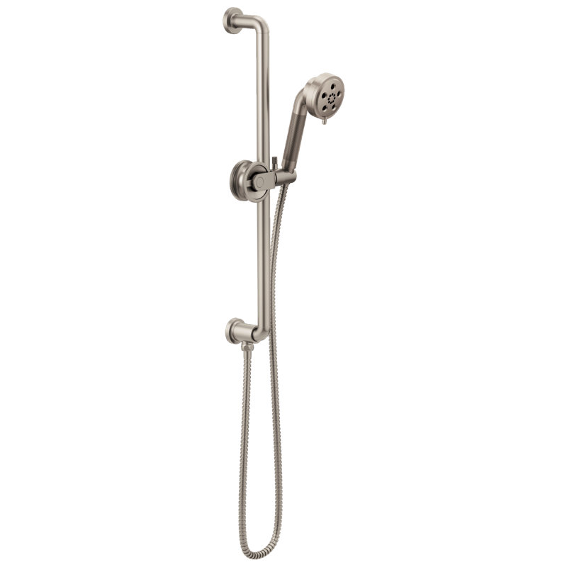 Litze® Slide Bar Handshower with H2OKinetic® Technology, Luxe Nickel