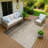 Machine Washable Indoor/Outdoor Kaczor ACN2240 Stripes Rug-951335921