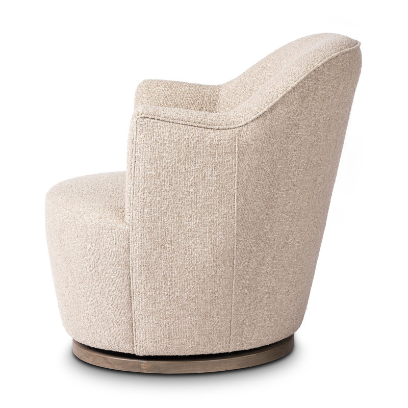 Aurora 26" Wide Swivel Armchair, Mortensen Linen Textured Weave