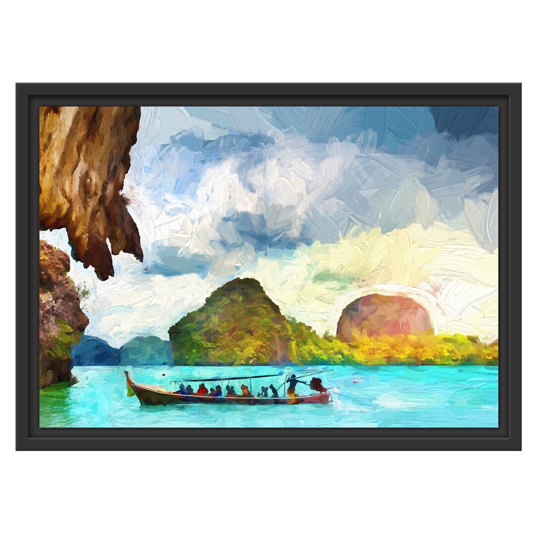 Gerahmtes Wandbild Thailand Phuket Playa Paradisiaca