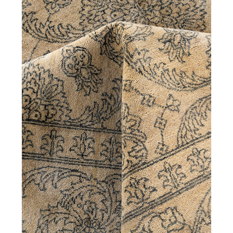 Overdyed One-of-a-Kind 9' 3" X 11' 9" Hand Knotted Area Rug