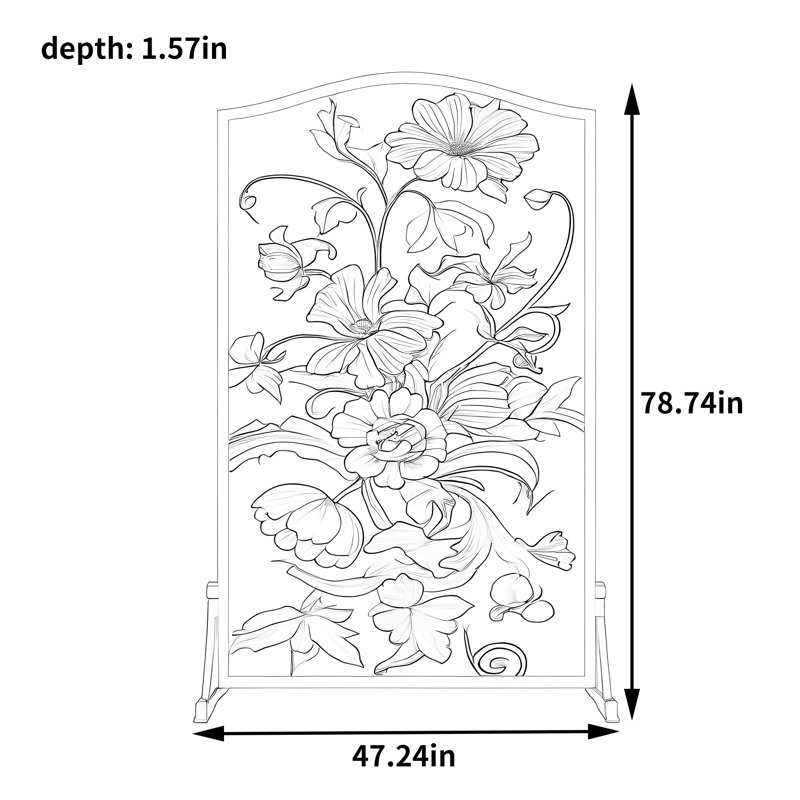 Thiès, H 78,74 po x l 47,24 po x P 1,57 po
