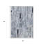 Tapis intérieur lavable rayé bleu 5 pi x 8 pi