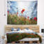 Vision sur le terrain à motif floral à motif floral tapisserie-28487486