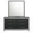 Clanton 6-drawer Dresser And Mirror Black-116447853