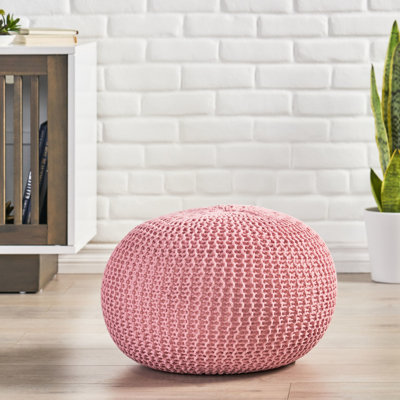 Pouf tricoté, sac de pois