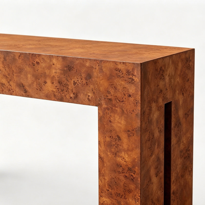 Console en bois de style américain., 29.5" H x 47.2" W x 15.7" D