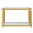 Eesha 47.25'' Glass Top Console Table-52490779