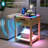 20 Colour Illusion Touch Sensor Side Table Nightstand | Multi-functional smart design with drawer, modern minimalist style, suitable for living room, bedroom-372258638