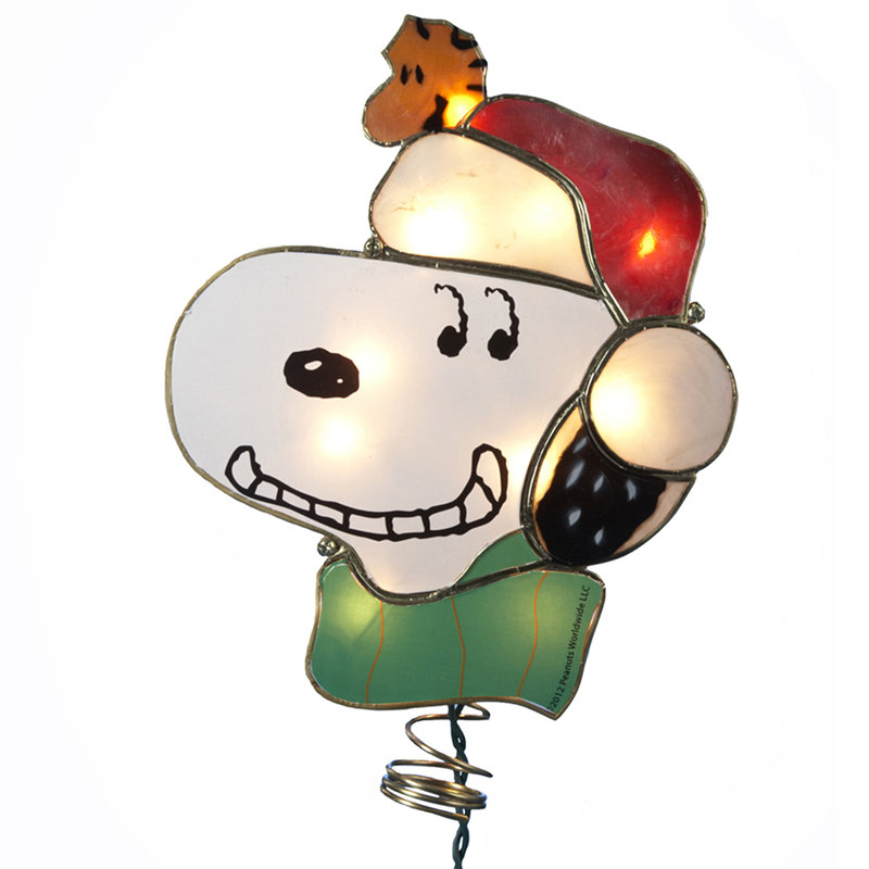 Peanuts 9.5'' Metal Animals Lighted Tree Topper