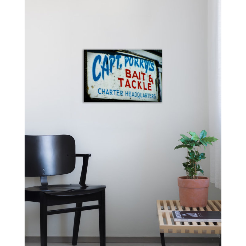 "Porky's Bait and Tackle" par Jobe Waters, reproduction de photo sur toile tendue, H 24 po x l 36 po x P 1,5 po