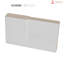 Portes blanches en verre givré Quadro-50038629