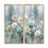 «Yellow Blue Wildflowers In Bloom - Wildflowers», impression sur toile à motif floral jaune 2 pièces