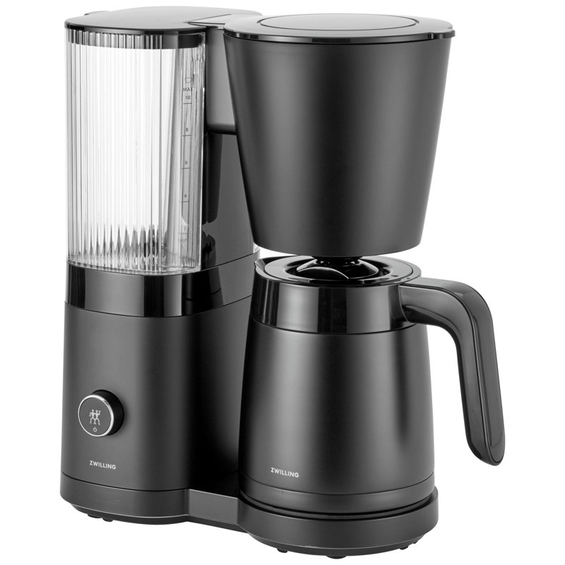 Cafetière à carafe thermique Enfinigy, H 4,5 po x l 5,4 po x P 5,4 po, Noir mat