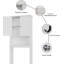 Armoire de rangement au-dessus de la toilette-122264924
