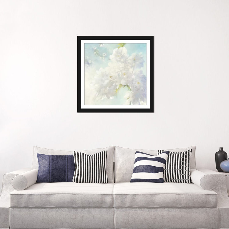 « poires, luminosité », reproduction sur toile, H 16 po x l 16 po x P 1 po, Papier d'art encadré noir, Blanc