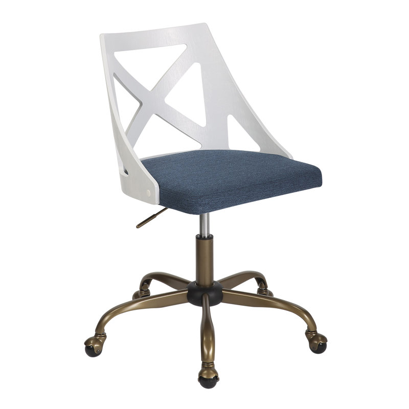 Task Chair, Blue, White