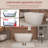 55'' x 28'' Freestanding Soaking Acrylic Bathtub, Stand Alone Bathroom Tub