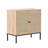 Set Of 2 Rolland A Console Table Side Table With Rattan Door