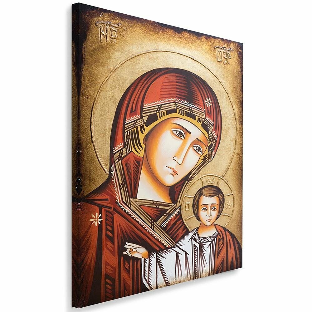 Leinwandbild Madonna und Kind mit der byzantinischen Ikone Bratislava