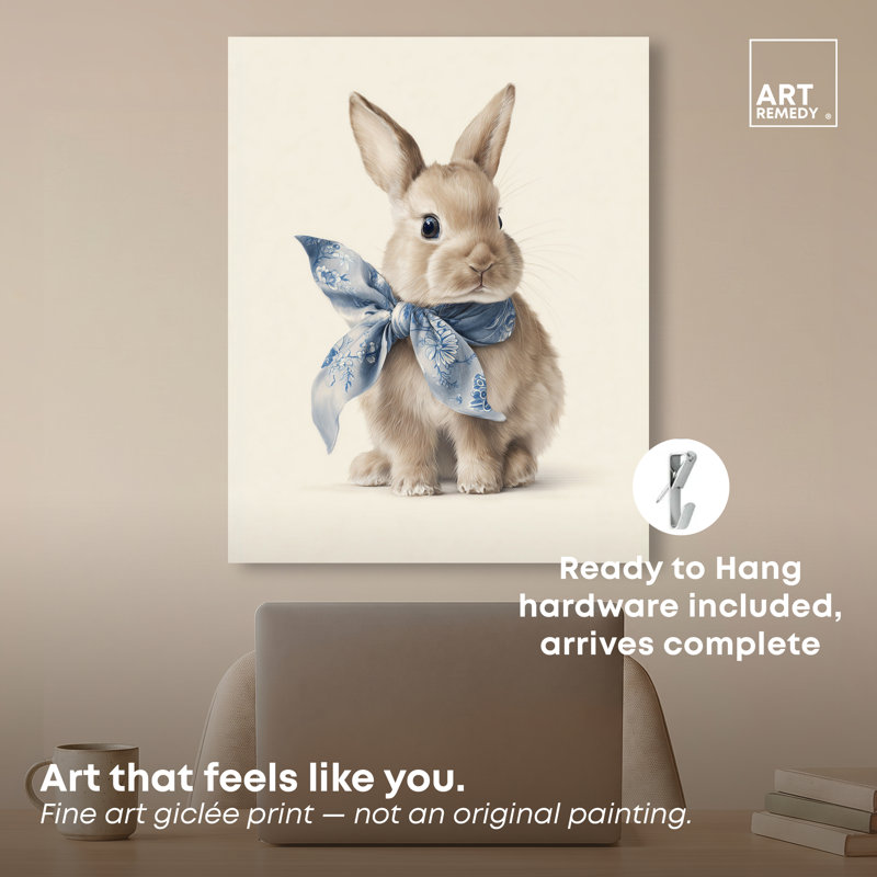 Toile Rabbit II, reproduction sur toile par Art Remedy, tendue sur châssis, 20 x 24, 20"H x 24"W, Gallery Wrapped