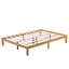 Grand lit plateforme en bois