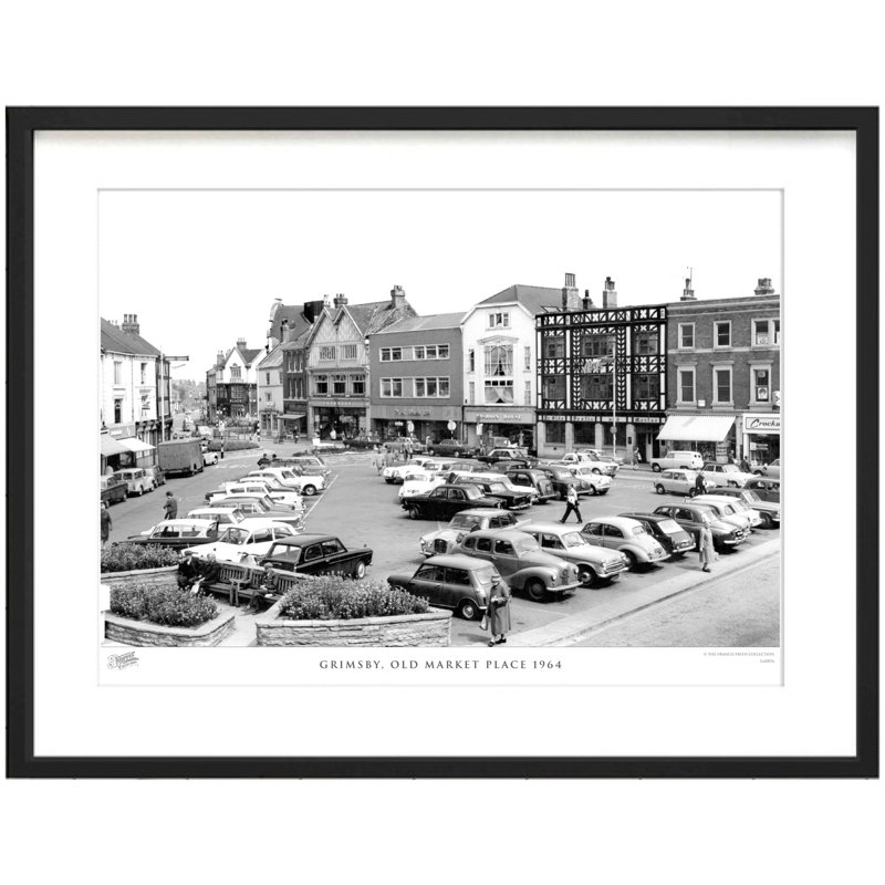 Grimsby, Old Market Place 1964 by Francis Frith - Single Picture Frame Print, 60cm H x 80cm W x 2.3cm D