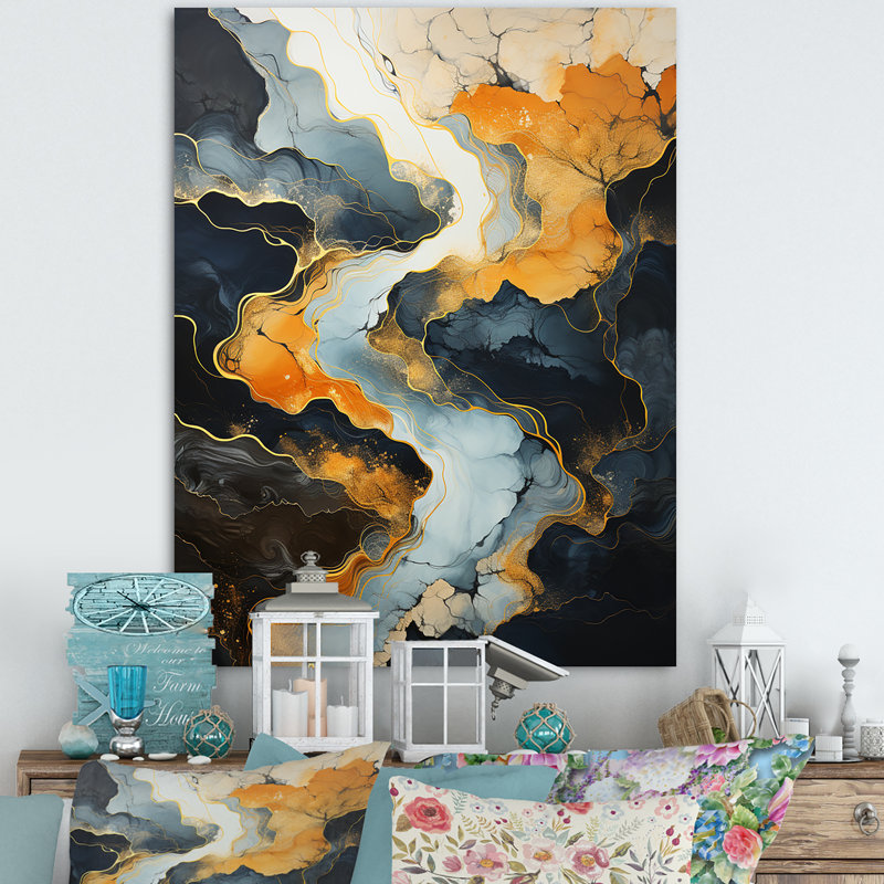 Meandering River Endless Journey V - Print on Canvas, H 40 po x l 30 po x P 1,5 po, Toile tendue