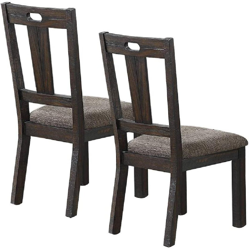Chaises de salle à manger, gris foncé