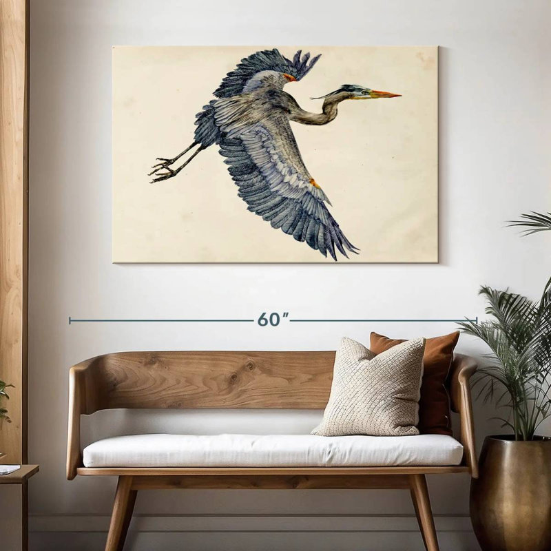 Brampt Blue Heron Rendering IV, 32" H x 48" W