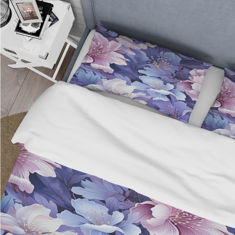 Ensemble de housse de couette Tranquil Dreamscape, Housse de couette pour très grand lit et 2 très