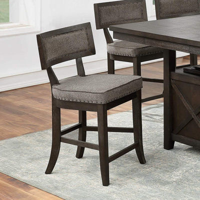 Cuisine Chaises de salle à manger en bois massif et placage pour chaise haute 2 pièces