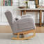Chaise d'appoint moderne, petite chaise berçante avec deux poches latérales, chaise berçante contemporaine pour la maison-1617312965