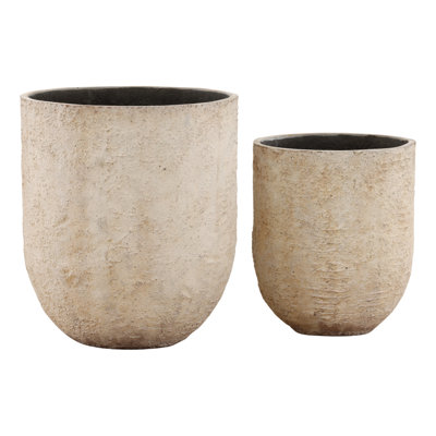 Questor Planter Set of 2 Beige