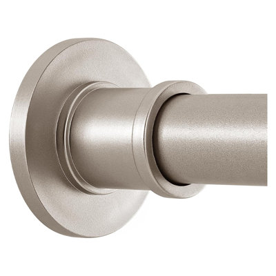 Adjustable Spring Tension Shower Curtain Rod - No Drilling Stainless Steel Heavy Duty Shower Rod For Bathroom Or Window - Rustproof Non Slip Design With Large End Caps