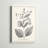 " Antique Black & White Botanical " Painting Print-1948375667