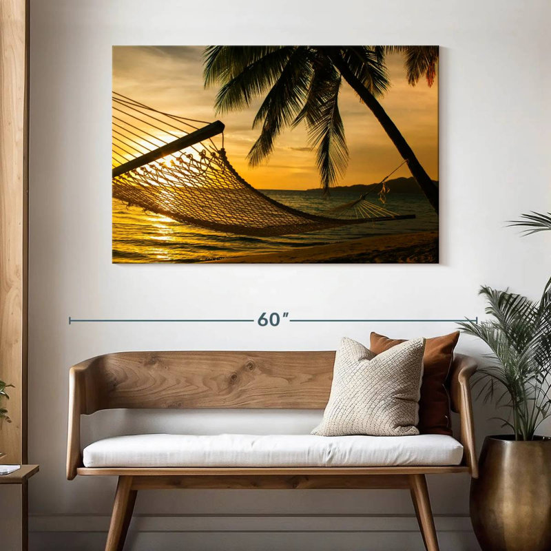 Scène Gillard au coucher du soleil, H 32 po x l 48 po