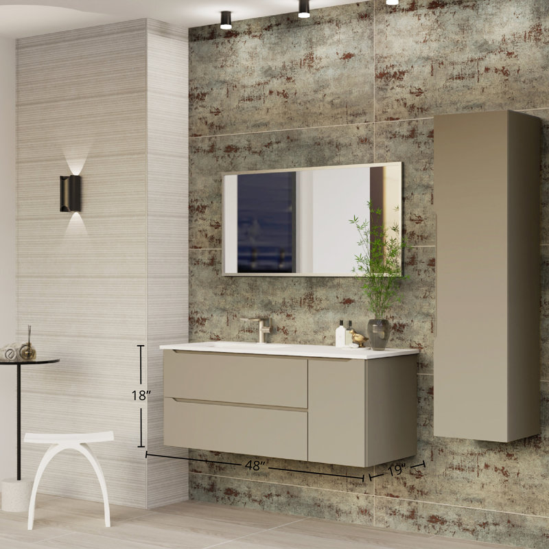 Bathroom Vanity Cabinet CENIT Collection by DAX, 48" W, Beige