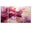 «Blush in Motion Fluid Magenta Clouds», art mural abstrait à l'encre liquide, 4 pièces-551515695
