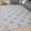 Carina Washable Rugs Trellis Design in Grey-1097129476
