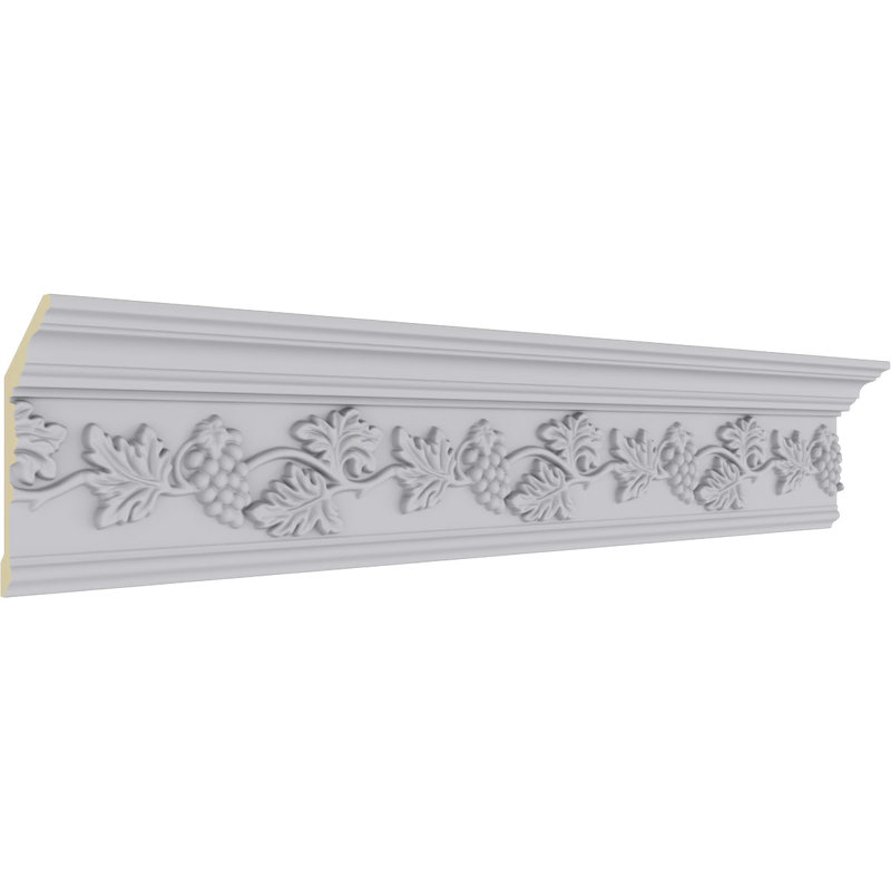 Genevieve White Polyurethane Decorative Crown Moulding
