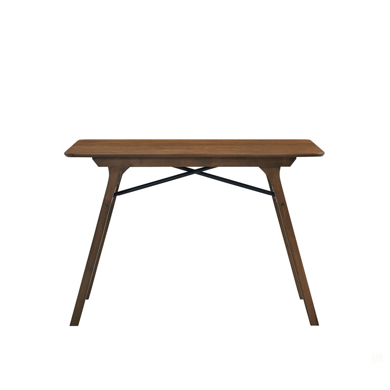 Kaela Walnut Finish Dining Table, Walnut, 30.05"H x 58.95"L x 34.95"W