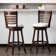 Leakey Swivel Upholstered Stool with Solid Wood Frame